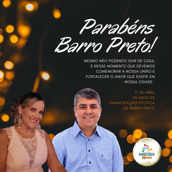 Barro Preto, feliz aniversário! 
