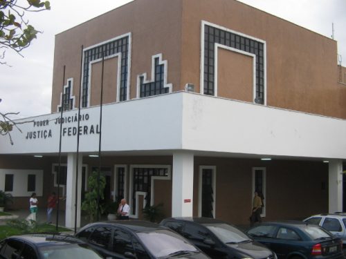 Fachada da justiça federal Ilhéus. 