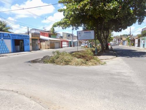 Área de entrada do bairro.