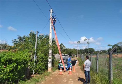 Banho de luz na cidade.