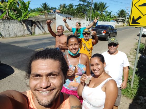 Selfie no quebra-molas.