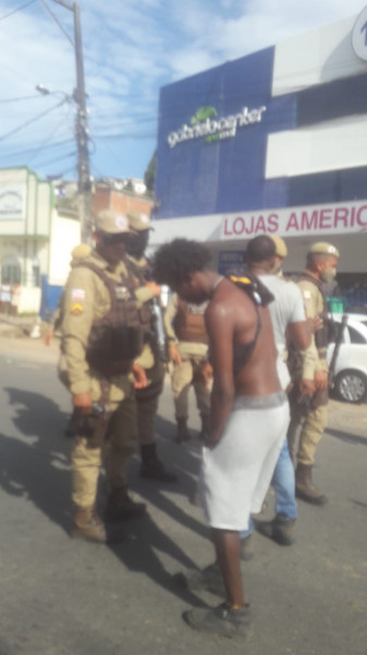 PM esteve no local mantendo a ordem.